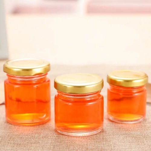 Manufacturer wholesale glass honey bottle 25g transparent wedding candy honey bottle jam bottle bird's nest bottle small glass bottle