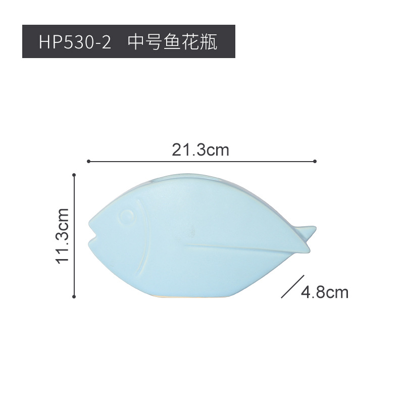 Estilo nórdico cerámica pescado artesanía decoración moderna minimalista creativa ins sala de estar decoración suave del hogar