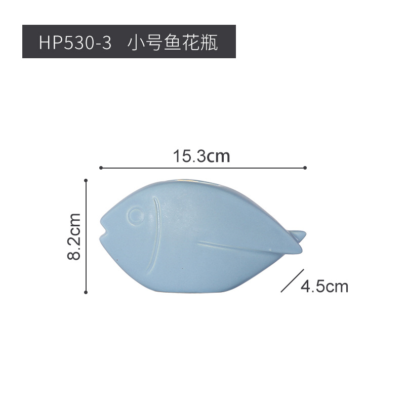 Estilo nórdico cerámica pescado artesanía decoración moderna minimalista creativa ins sala de estar decoración suave del hogar