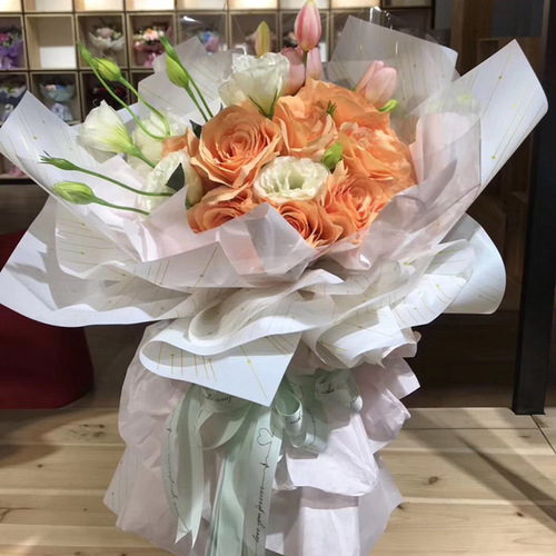 Lizhiran flower packaging materials, opening flower baskets, holiday gift packaging, wrapping paper