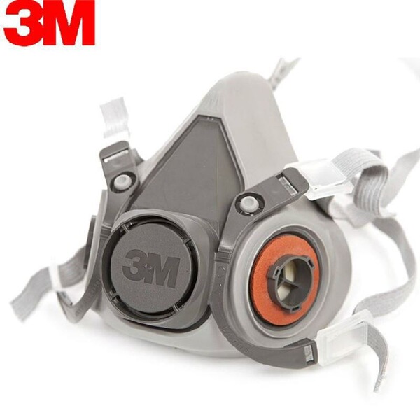 3m6200 gas mask activated carbon fire spray paint protection…