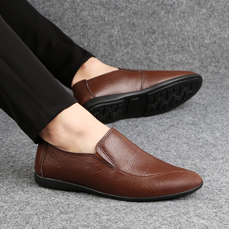 Mocassins Homme En Cuir Chaussures Décontractées Basses Confort_voghion.com