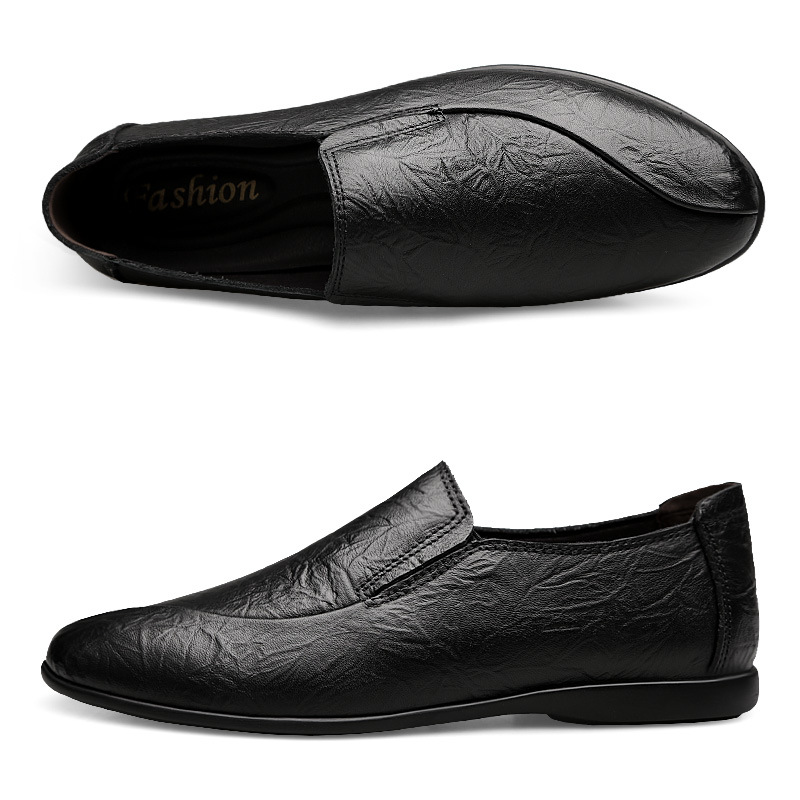 Mocassins Homme En Cuir Chaussures Décontractées Basses Confort_voghion.com