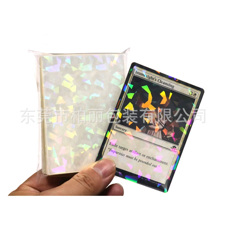 Запатентованный продукт BL041: прозрачная лазерная пленка для карт, внутренний слой для карт Magic: The Gathering, экологически чистый и пригодный для вторичной переработки.