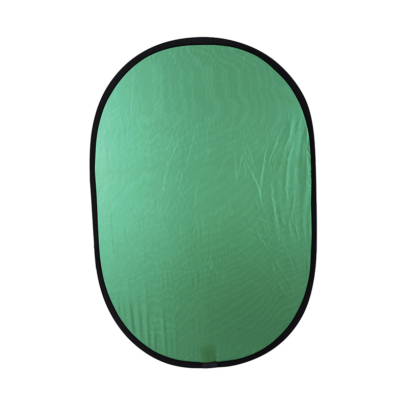 Foto de corte de doble cara fotografía reflector ID foto retrato blanco y negro/azul y verde tablero de fondo fábrica al por mayor