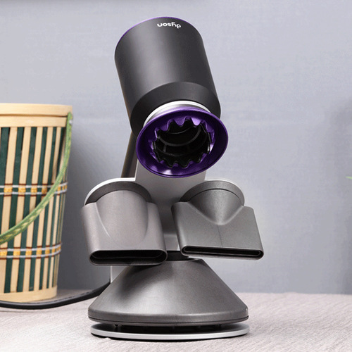 Adaptable Dyson hair dryer stand storage rack, no drilling hair salon upright display stand