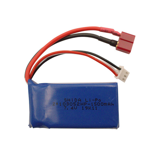7.4V 1500mAH power energy storage toy car Weili remote control high-speed car polymer lithium battery