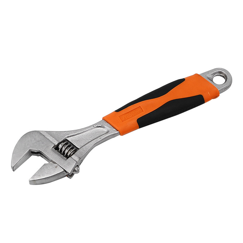 [Fabricante de herramientas] Conjunto de naranja negro Mango galvanizado niquelado llave ajustable de 8 pulgadas de 10 pulgadas 12 pulgadas llave ajustable