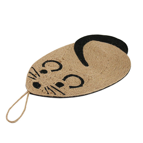 Factory direct supply of new mouse sisal cat scratching pads, scratch-resistant sisal cat toys, cat supplies wholesale