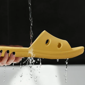 Summer EVA Couple Slippers with Massage, Breathable, Anti-slip, Sweat-absorbent and Embossed Sole