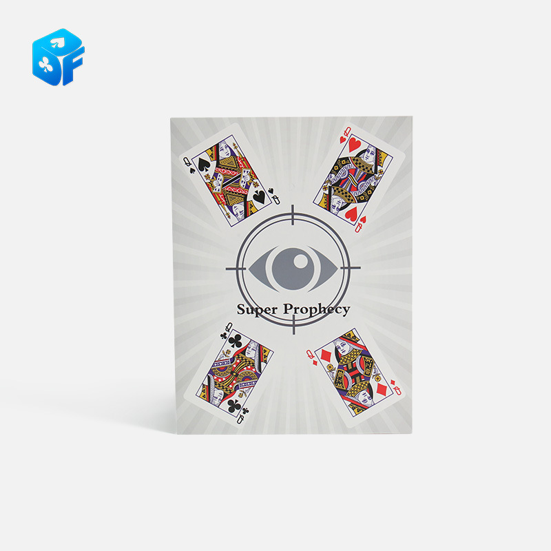 Ojo mágico del norte de la profecía, rompecabezas interactivo de cartas de juego para escenario mágico, gran tamaño, cuatro Q, milagro de la profecía.