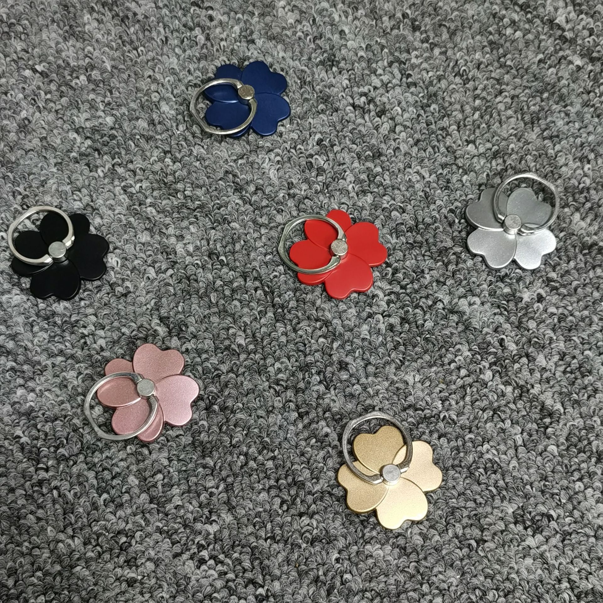 Anillo hebilla de fábrica al por mayor teléfono móvil soporte de anillo cuadrado soporte impresión perezoso teléfono móvil anillo de metal hebilla soporte