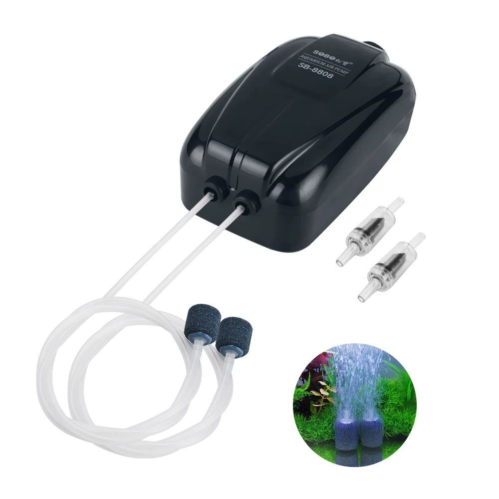 Трансграничный SOBO Songbao SB-8802/8804/8806/8808 Регулируемый кислородный насос для аквариума кислородный насос для отключения звука