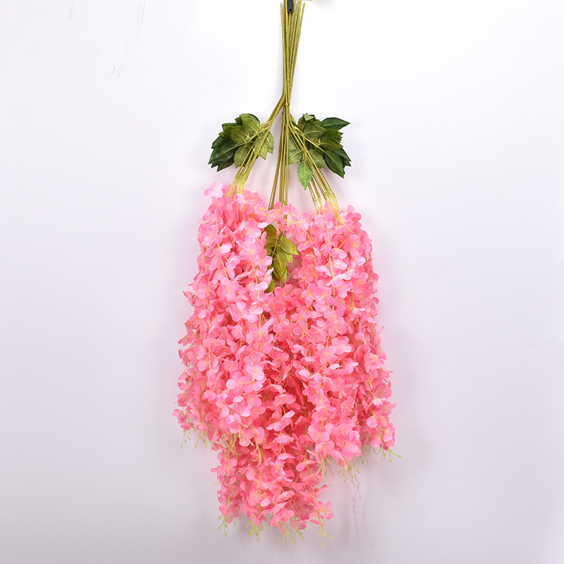 Flores artificiales rosas para boda, flores falsas de colores dulces, decoración para salón de bodas, decoración de techo para el hogar, arreglo floral, arte floral