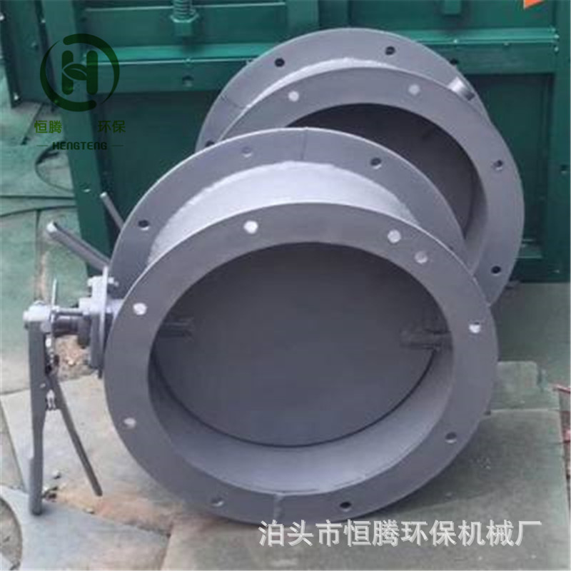 轻型手动通风蝶阀尘气冷风阀圆形多叶调节翻板蝶阀百叶窗风门风阀