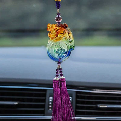car supplies car interior decoration – Car hanging - ping-an-pixiu-purple-beard