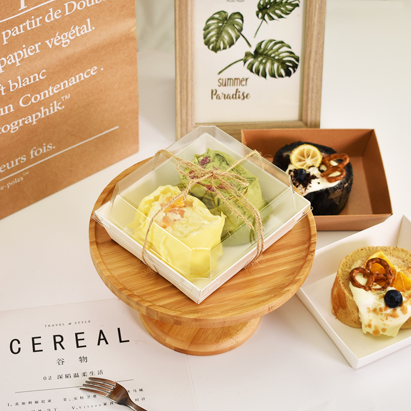 三明治纸盒包装盒肉松小贝雪媚娘泡芙毛巾卷瑞士卷班戟蛋糕卷盒子