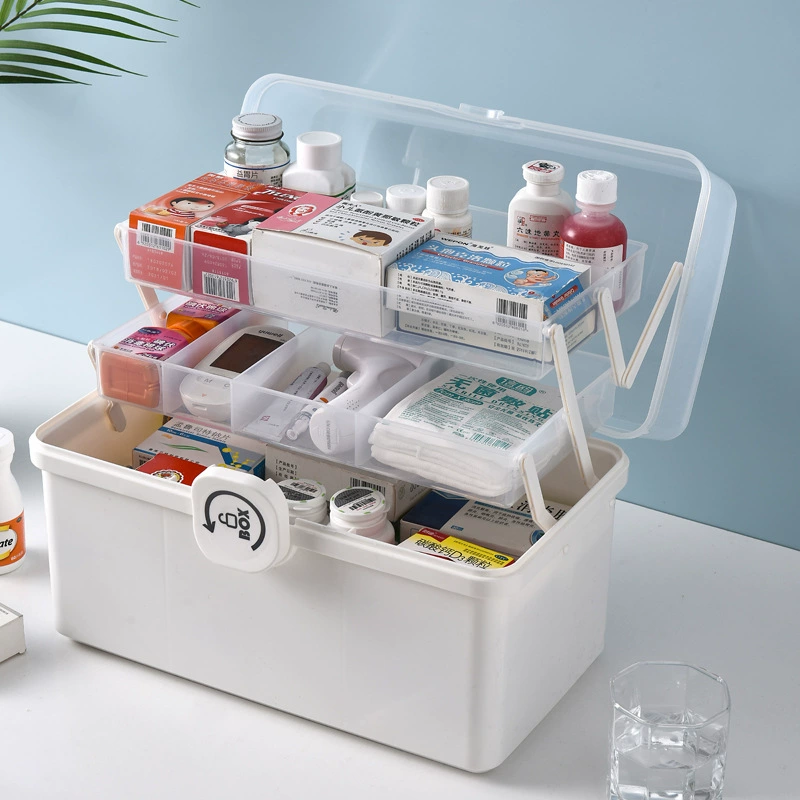 Ф pharmaceutical box household medicine storage box Children's medical box family installation large -capacity portable pharmaceutical box