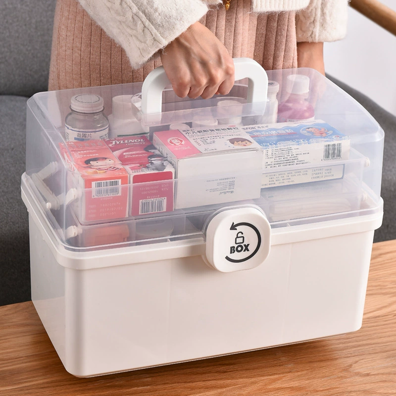 Ф pharmaceutical box household medicine storage box Children's medical box family installation large -capacity portable pharmaceutical box