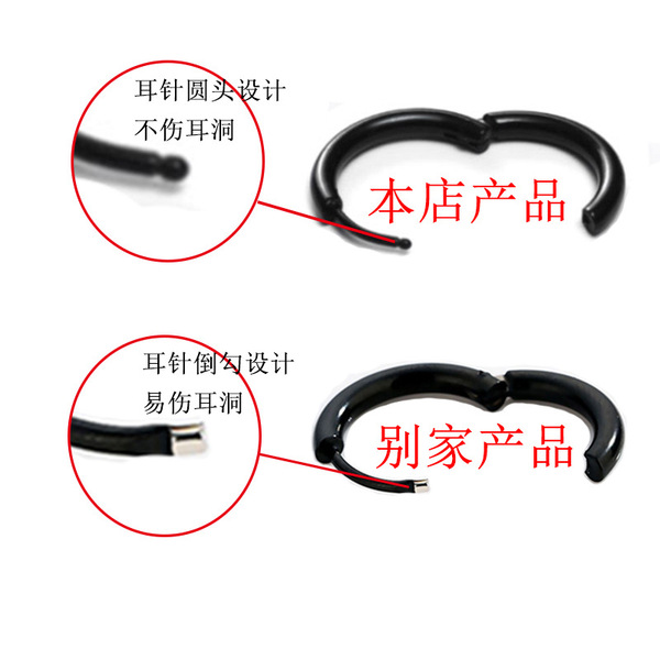 Earrings stainless steel for men and women