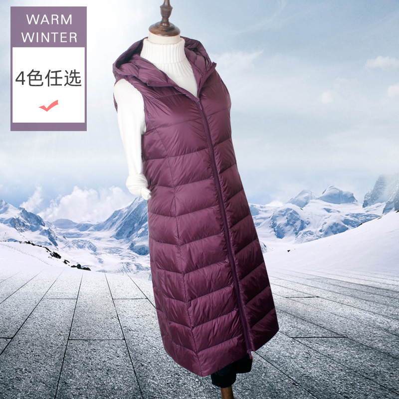 Judas Clothing New Down Vest Women's Lined Korean-style Slim Hooded Light All-match Vest Jacket Judas Clothing New Down Vest Women's Lined Korean-style Slim Hooded Light All-match Vest Jacket