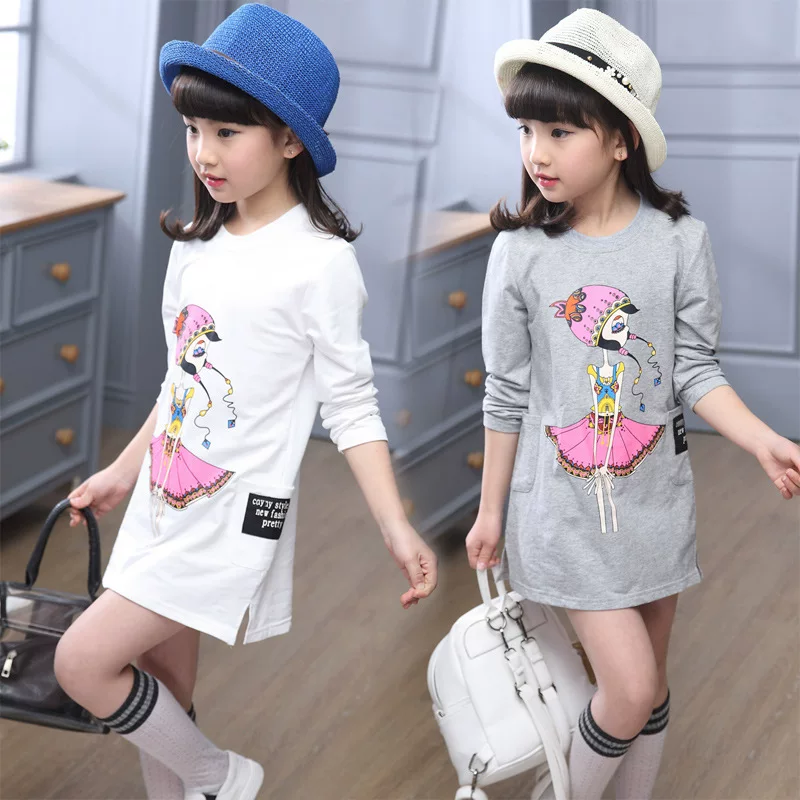 Autumn cartoon long body-friendly long-sleeve, Korean style