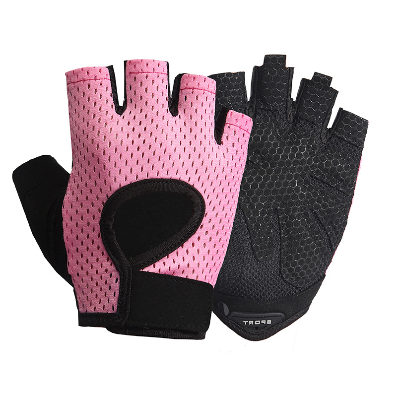 Guantes de ciclismo medio dedo antideslizante absorción de choque equipo transpirable gimnasio ciclismo bicicleta al aire libre fitness deportes guantes