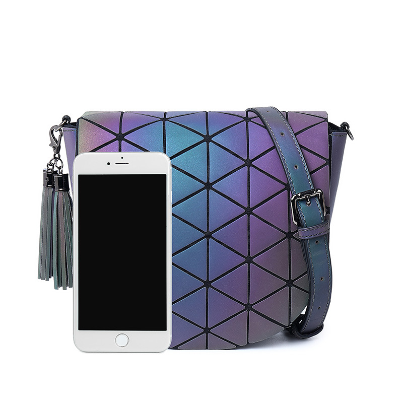 Borsa a tracolla donna a sella geometrica alla moda_voghion.com