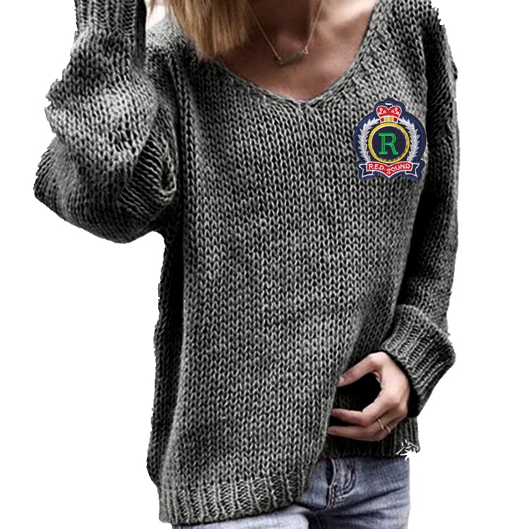 Suéter de punto popular para mujer 2025 para otoño e invierno, adecuado para Amazon, Europa y América, Wish, estilo urbano casual, eBay
