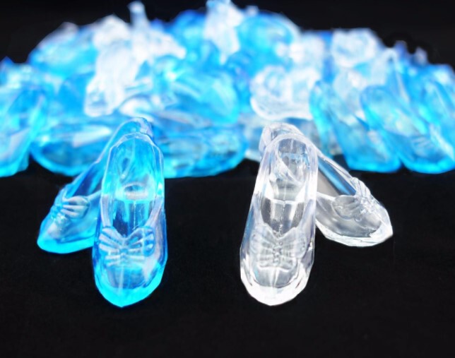 Dress-Up Jointed Doll Toy Shoe Accessories, Shoes, Crystal Shoes, 10 Pairs in a Bag, 12 Pairs of Glass Shoes, 22g Box Dress-Up Jointed Doll Toy Shoe Accessories, Shoes, Crystal Shoes, 10 Pairs in a Bag, 12 Pairs of Glass Shoes, 22g Box