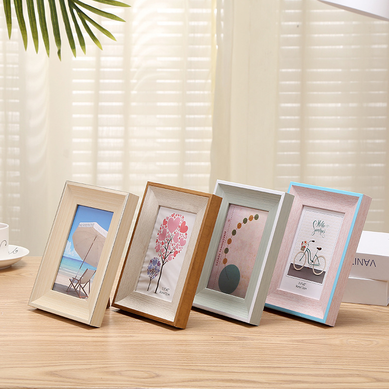 Modern Photo Frame European Style Creative 5-Inch 6-Inch 7inch 8inch Fashion Wall-Mounted Picture Frame Outer Frame A4 Certificate Frame Decorative Frame
