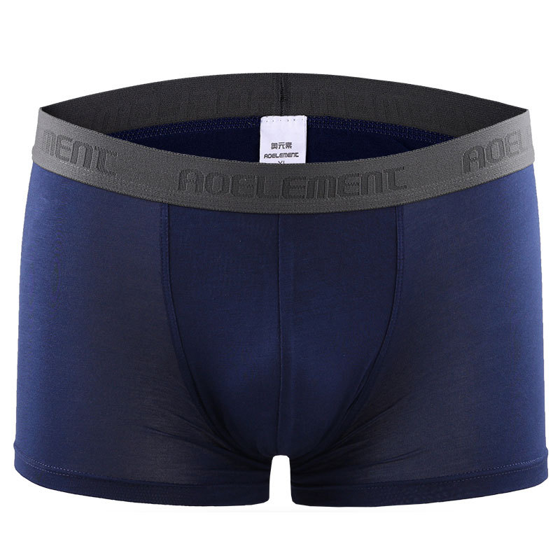 Modal ropa interior de los hombres sexy Mediados de cintura boxeadores de moda u convexa de los hombres transpirable absorbente de sudor Boxer shorts cabeza Nuevo