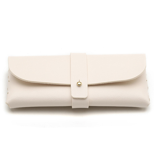 Sunglasses and Plain Glasses Universal Case Set Polarized Blue Light Soft Bag Beige Women's Leather Quality Packaging