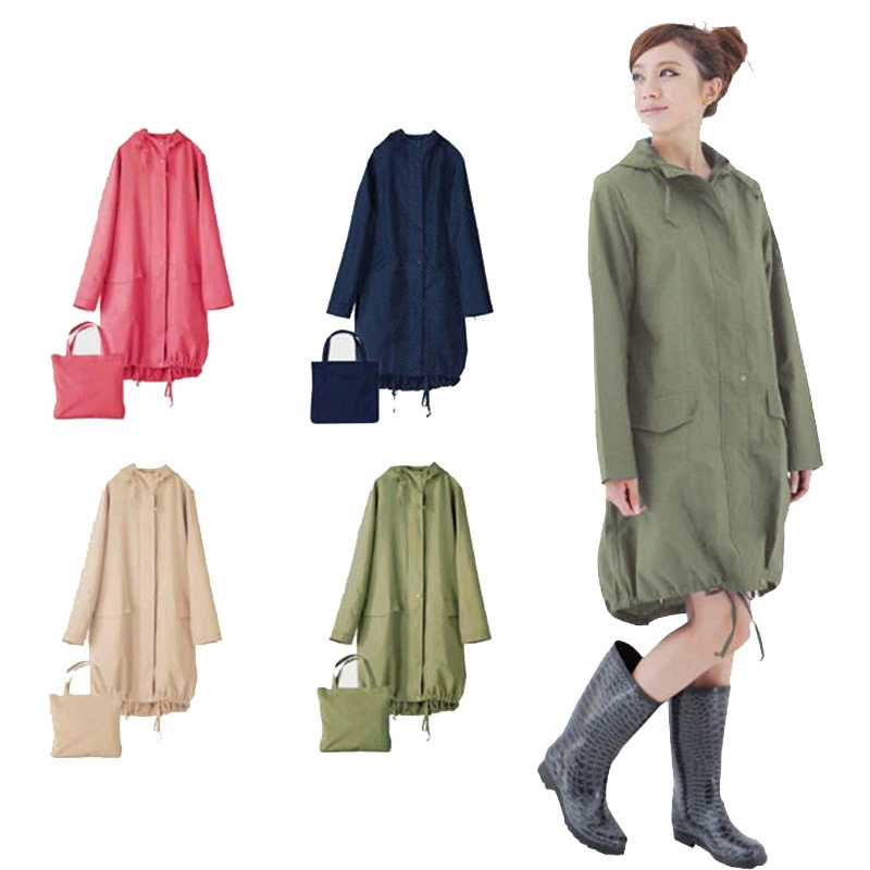 Модный дождевик, длинный легкий и тонкий Overall, японское тренчком для походов, водонепроницаемая куртка