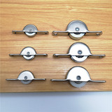 Подшипник толстый цельнометаллический, большое рифленое дуговое колесо, маленькое колесо с плоским дном, колесо из морского ушка, колесо для рыбной двери, нейлоновое колесо с V-образным дном