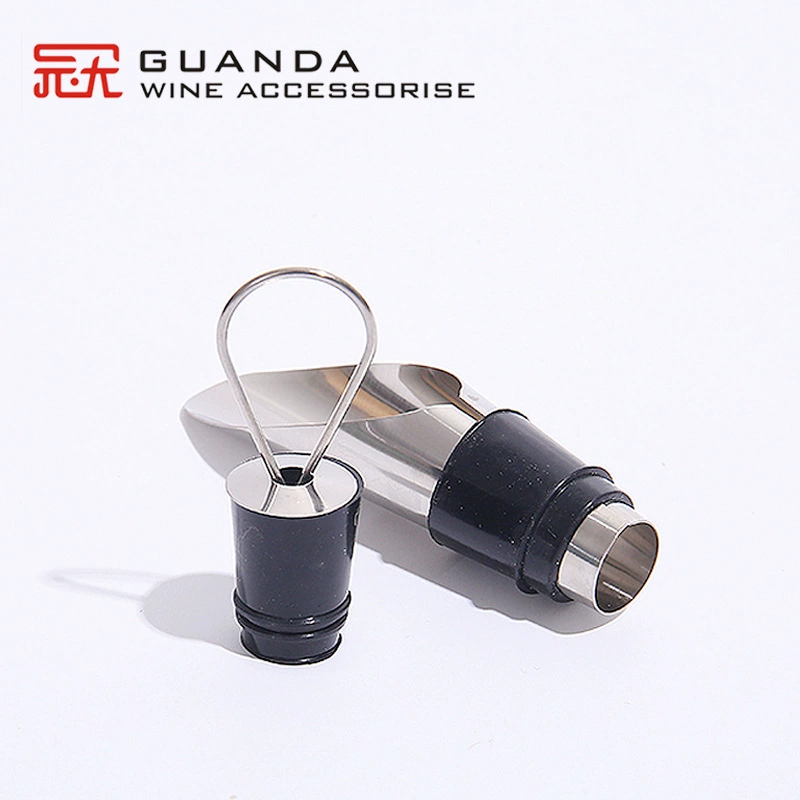 Фабрика Прямые поставки из нержавеющей стали вина Pourer простой свежее красное вино пробка вино Pourer костюм красное вино подарок оптом