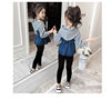 Spring children's autumn denim set, 2023 collection, children's clothing, Korean style, suitable for teen