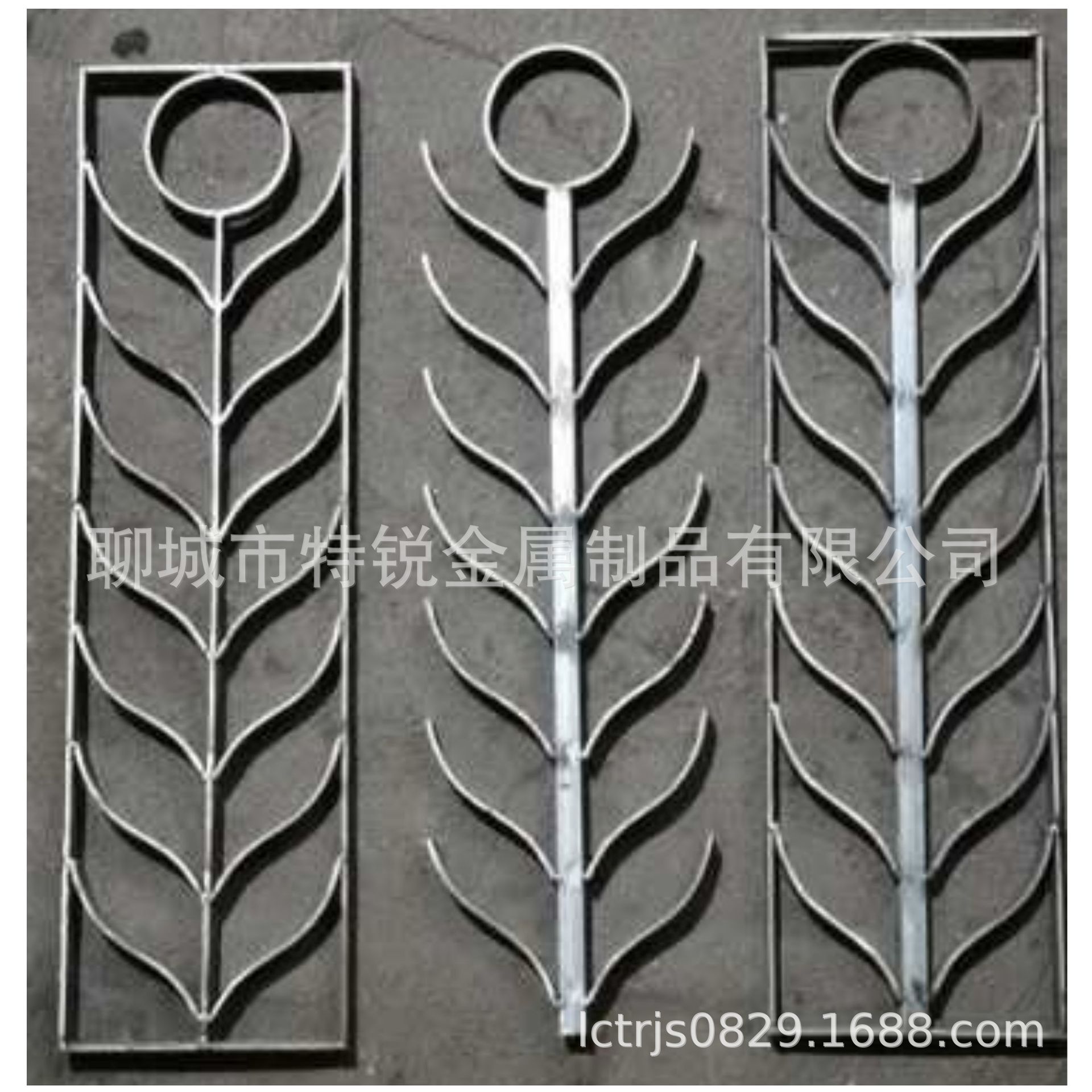 广东扁铁麦穗花 祥云花 阳台护栏铁艺花 建筑立杆 护栏装饰配件