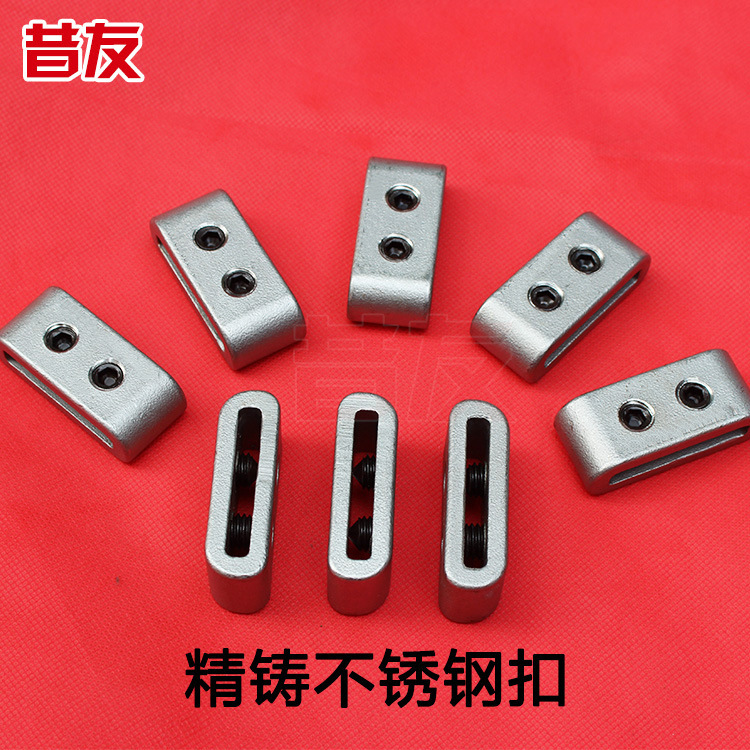 带压堵漏精铸不锈钢带扣钢带卡子304060卡扣带压堵漏密封工具