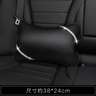Car Interior Full Diamond-Encrusted Handbrake: Seat belt shoulder pad - lumbar-pillow