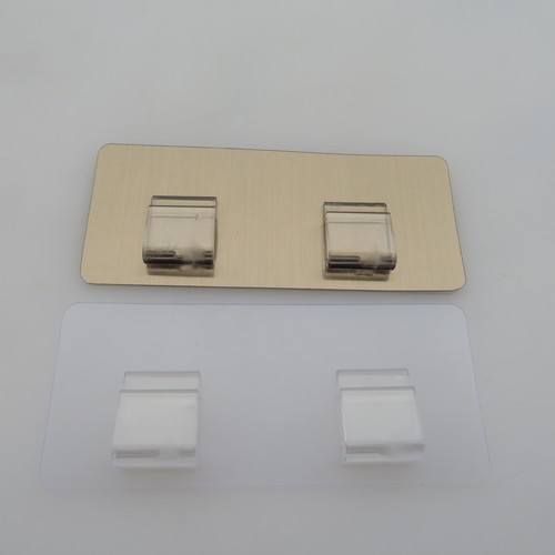 Traceless patch flat buckle solid claw buckle stainless steel storage rack U-shaped flat iron buckle strong traceless accessories