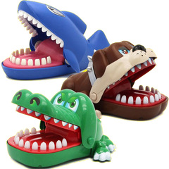 The Same Model Shark Tooth Pressure Relief Parent-Child Desk Game Prank and Practical Joke Toy Bite Finger Crocodile