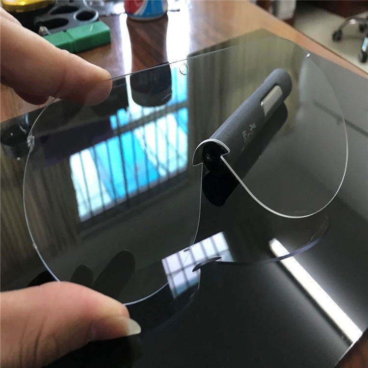 透明PC防雾镜片 双面防雾护目眼睛片 PC防隔离镜片加工抗菌面板
