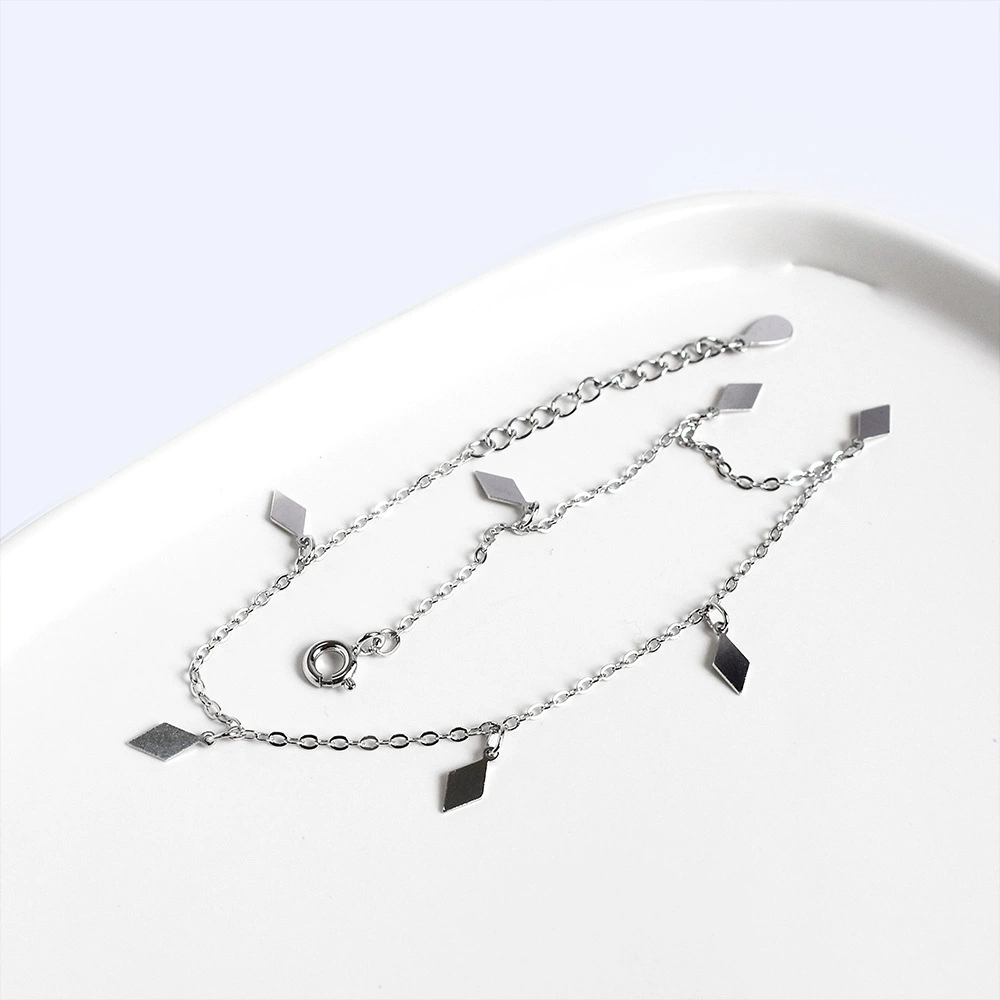 Минималистичные анкл браслет, пляжный модный аксессуар, образец серебро 925, яркий запоминающийся стиль, простой и элегантный дизайн