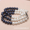 Fashionable bead bracelet from pearl, jewelry, Japanese and Korean, wholesale