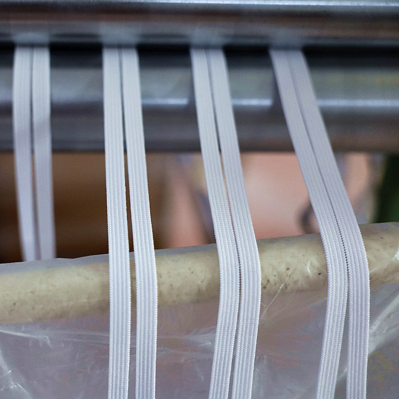 荣华牌4/6/10/12mm宽钩编针织松紧带防护服口罩报装辅料透气