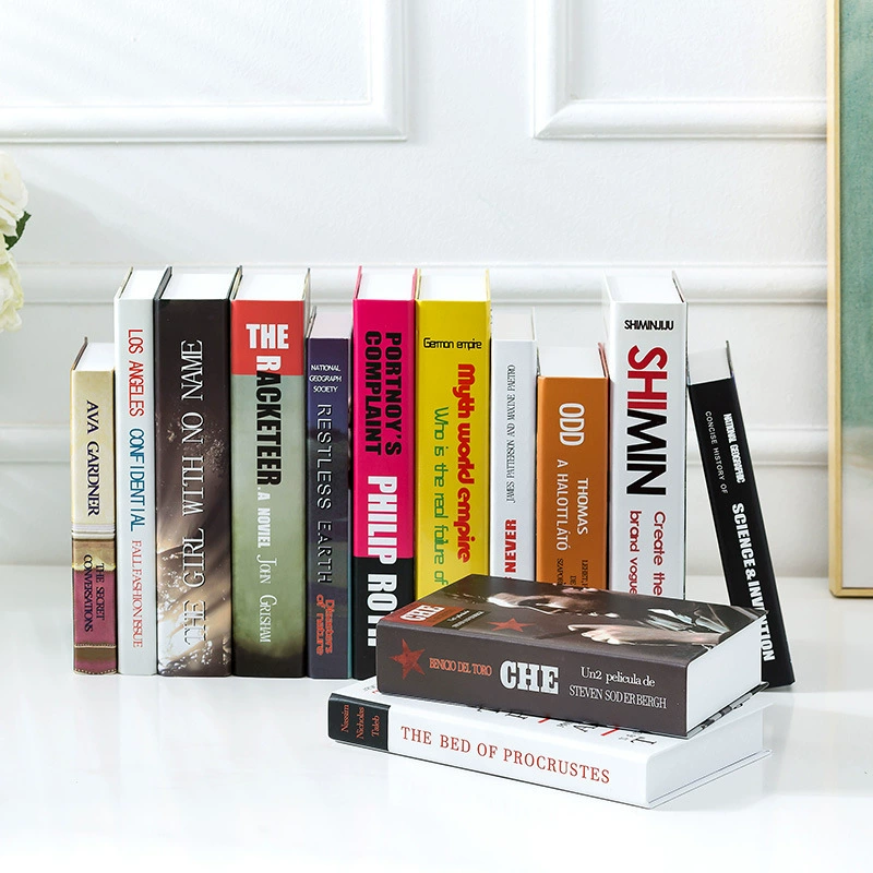 Реалистичные современные и минималистичные украшения, модель книги, коробка, английский