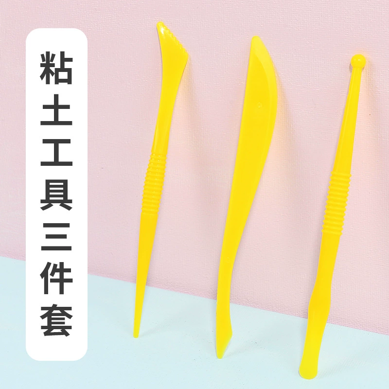 Сверхлегкий глиняной пластилин специальный ручной инструмент нож pp профессиональный набор из трех частей 13.5CM грязевой пластик нож оптом