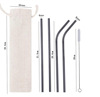 Metal handheld straw stainless steel, set, ecological milk tea, wholesale