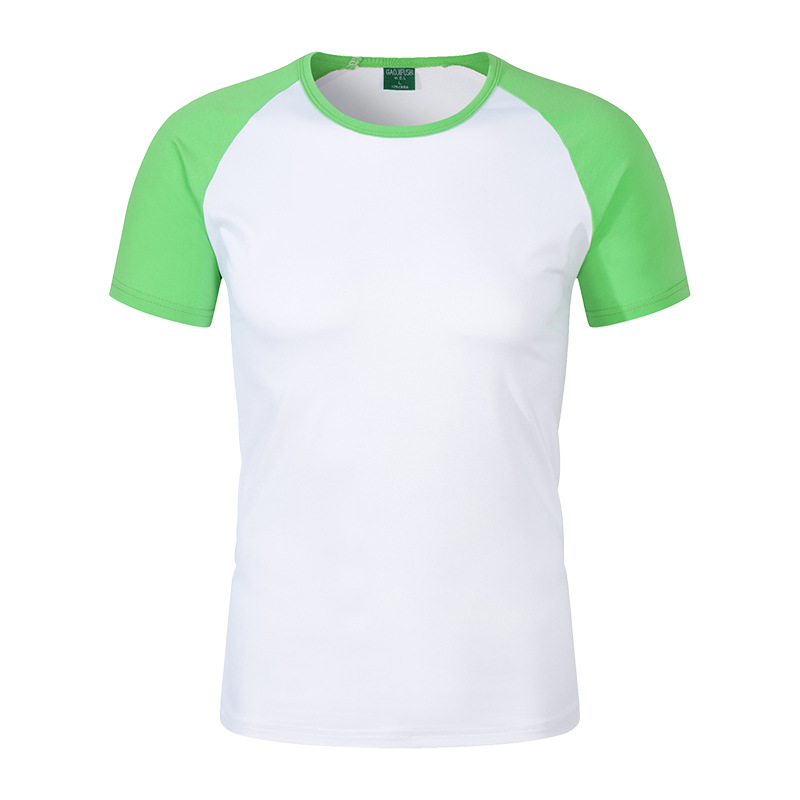 Modal camiseta DIY impresión grupo Clase uniforme color matching manga raglán cuello redondo publicidad cultural camisa LOGO ropa fábrica
